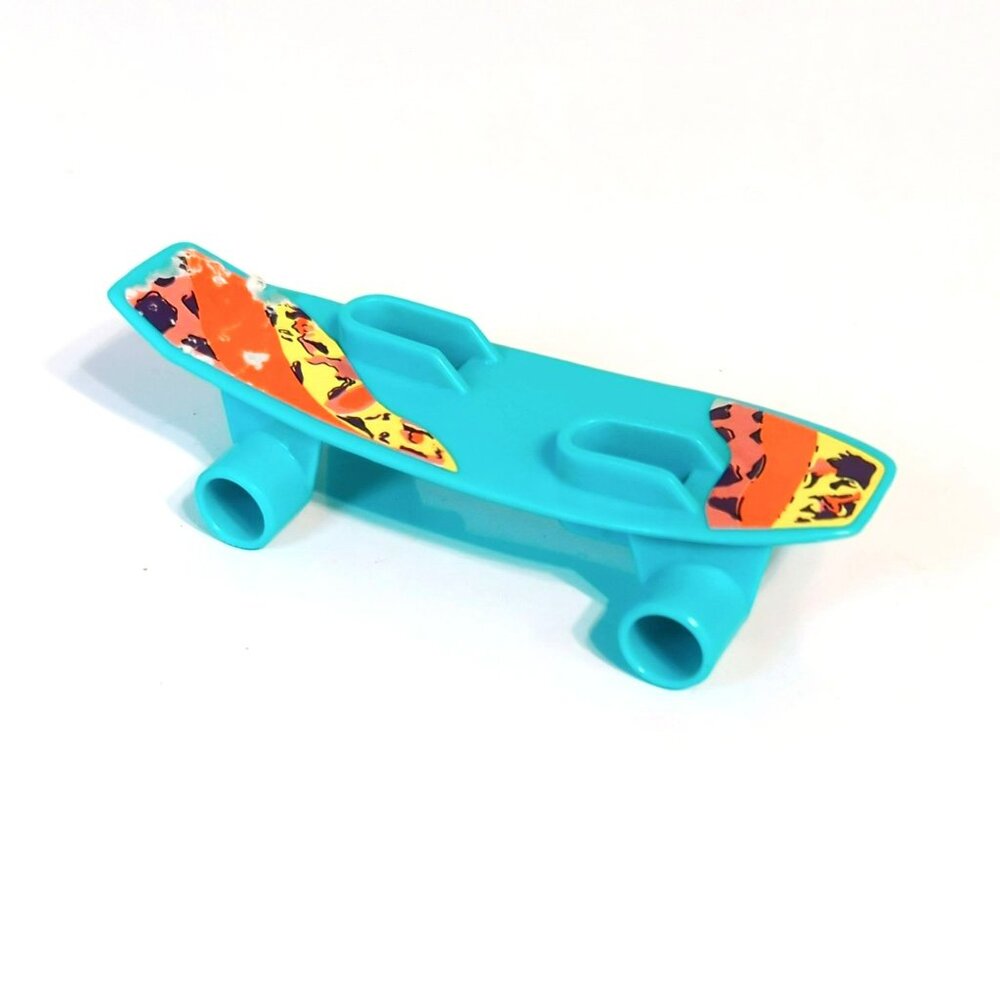 Mattel 1990s Barbie Ken Doll Accessories Blue Skateboard Lithos California Dream